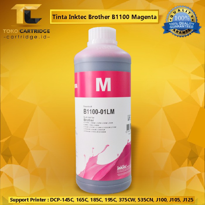 Tinta Refill Inktec B1100-01L Dye Base Brothr 1 Liter New