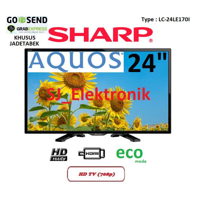 Led Tv Sharp 24 Inch Lc-24Le170I / 24Le170 Hdready Hdmi - Aquos Termurah