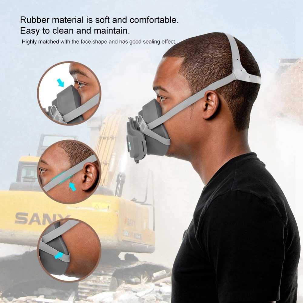 COD Masker Polusi Anti Debu Dust PM2.5 Masker Proyek Material Rubber adjustable strap