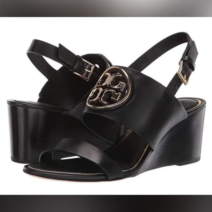 ❤️ BIG SALE WEDGES WANITA❤️ SHOES TORY BURCH PERFECT BLACK ON SALE