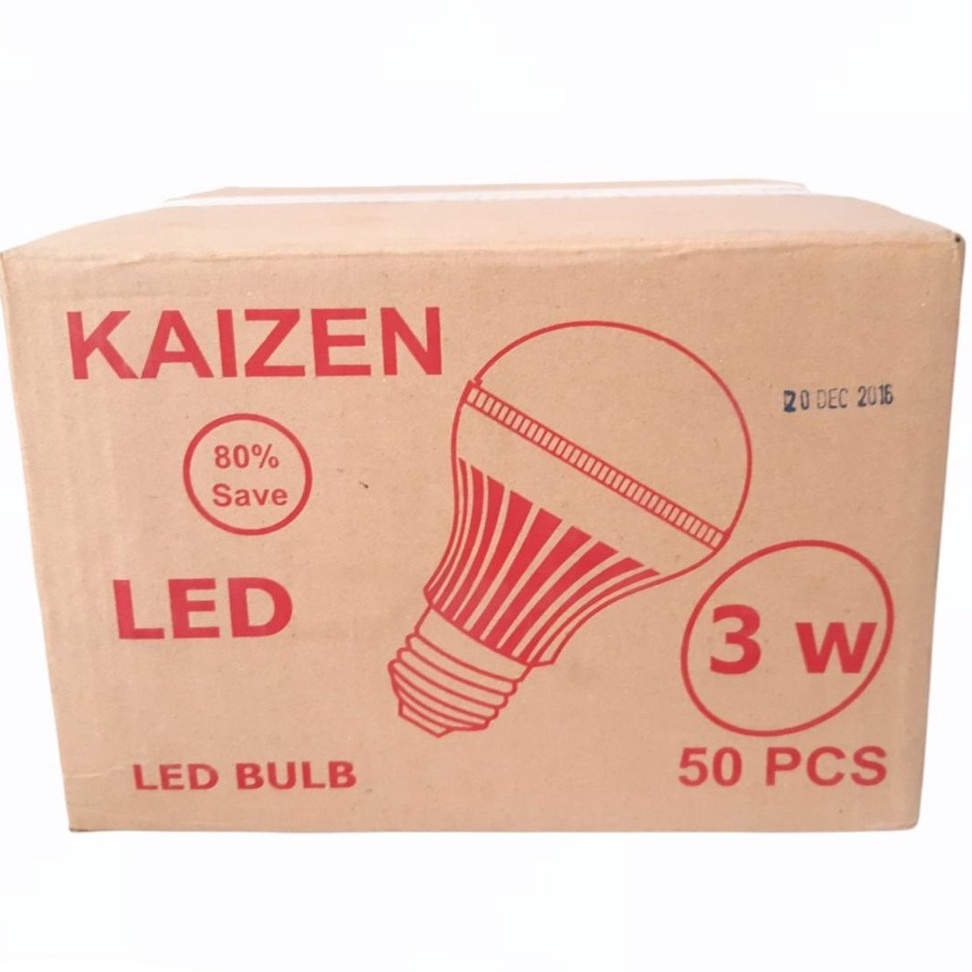 Paket 50 Pcs Kaizen Lampu LED 3 Watt