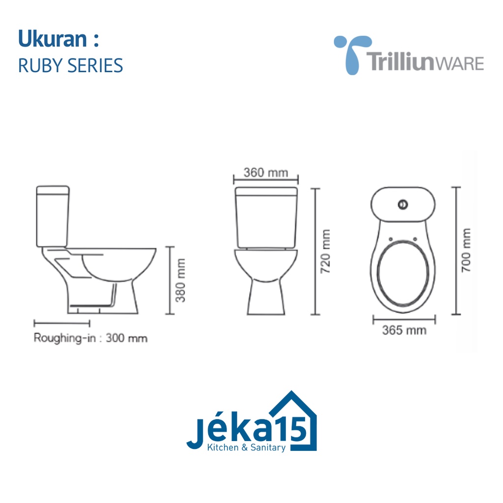 CLOSET DUDUK | MONOBLOK | TRILLIUNWARE RUBY