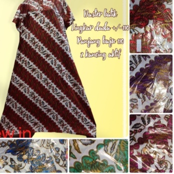 Daster Payung Busui Adem (bs Plh Motif) Dress Ibu Wanita Ecer Grosir Jumbo bayar ditempat murah klok-Mawar LD 110
