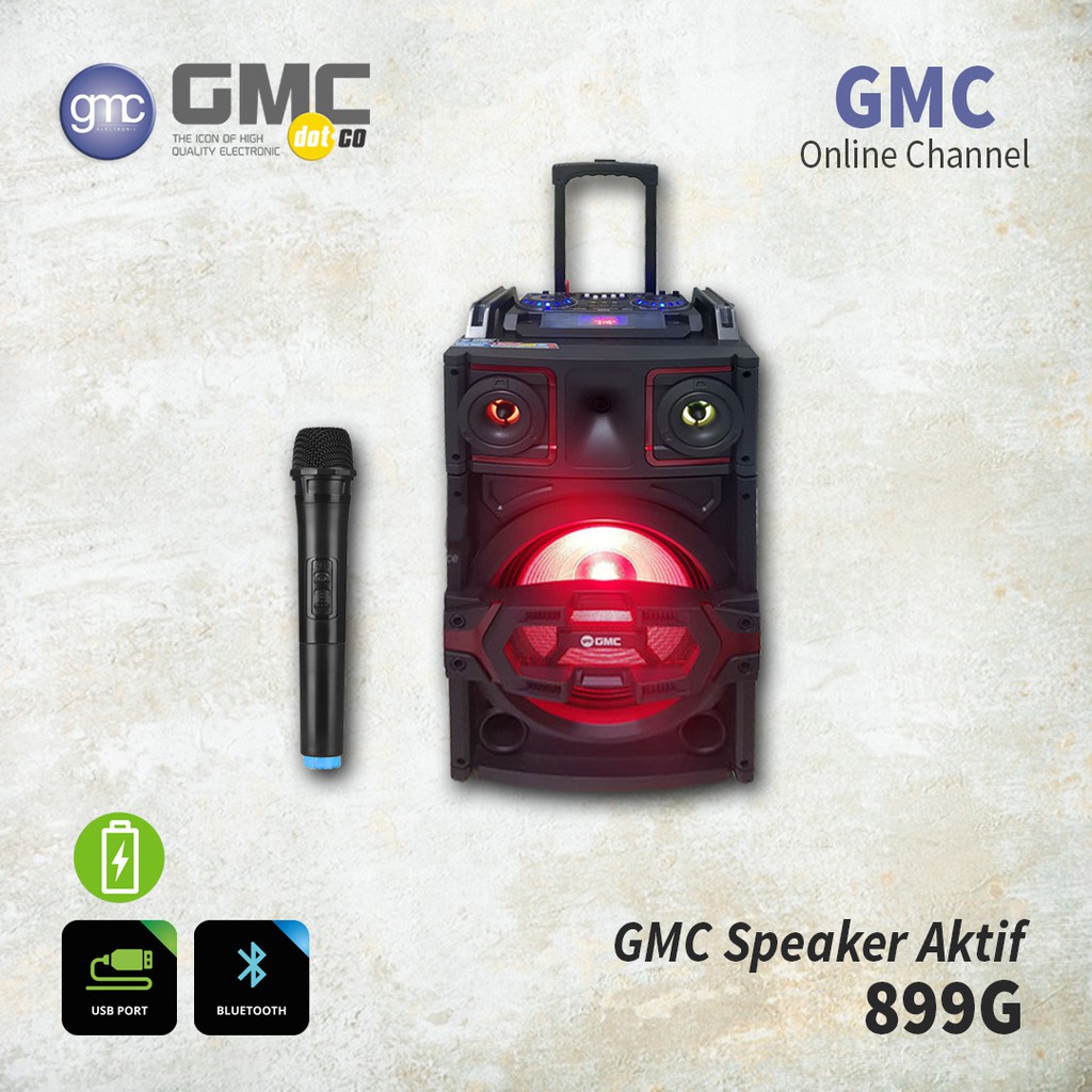Speaker Portable GMC 899G Mic Wireless
