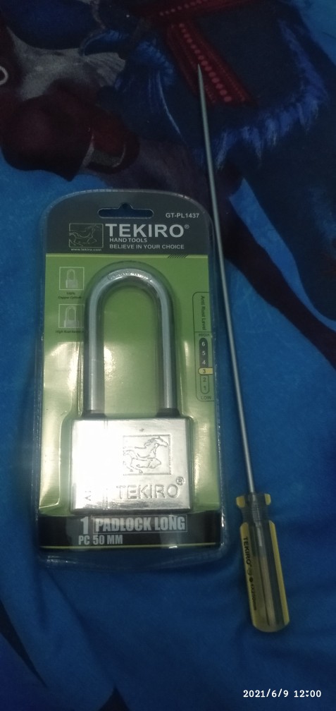 Tekiro Gembok Leher Panjang 50mm Padlock Long Type Original