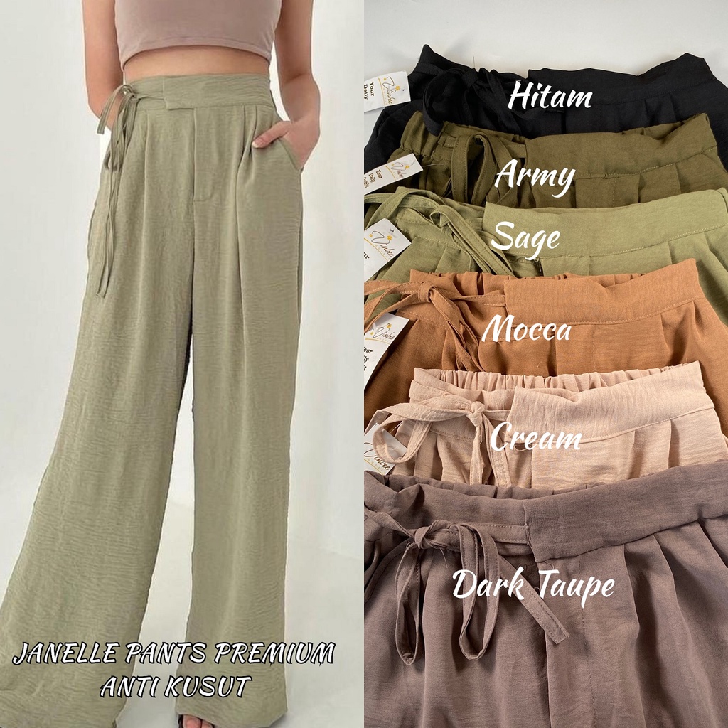 JANELLE PANTS - KULOT AIRFLOW - KULOT AIRFLOW TALI SAMPING
