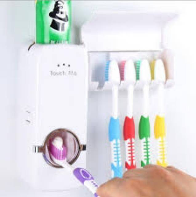 DISPENSER ODOL &amp; TEMPAT SIKAT GIGI - NEW TOOTHPASTE DISPENSER &amp; BRUSH