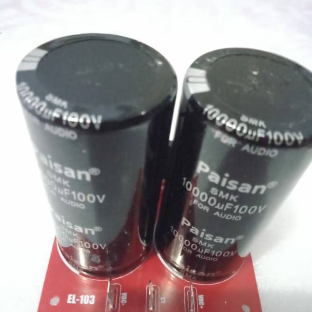Kit PSU 2 X Elco Paisan 10000uF 100V original