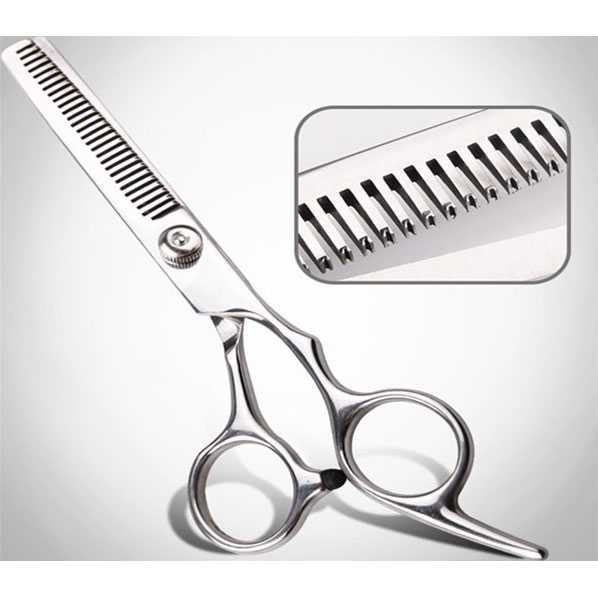 &amp;WK# Gunting Rambut Sasak Full Stainless Steel Pemangkas Hairdressing Scissors Bergerigi Cut Salon