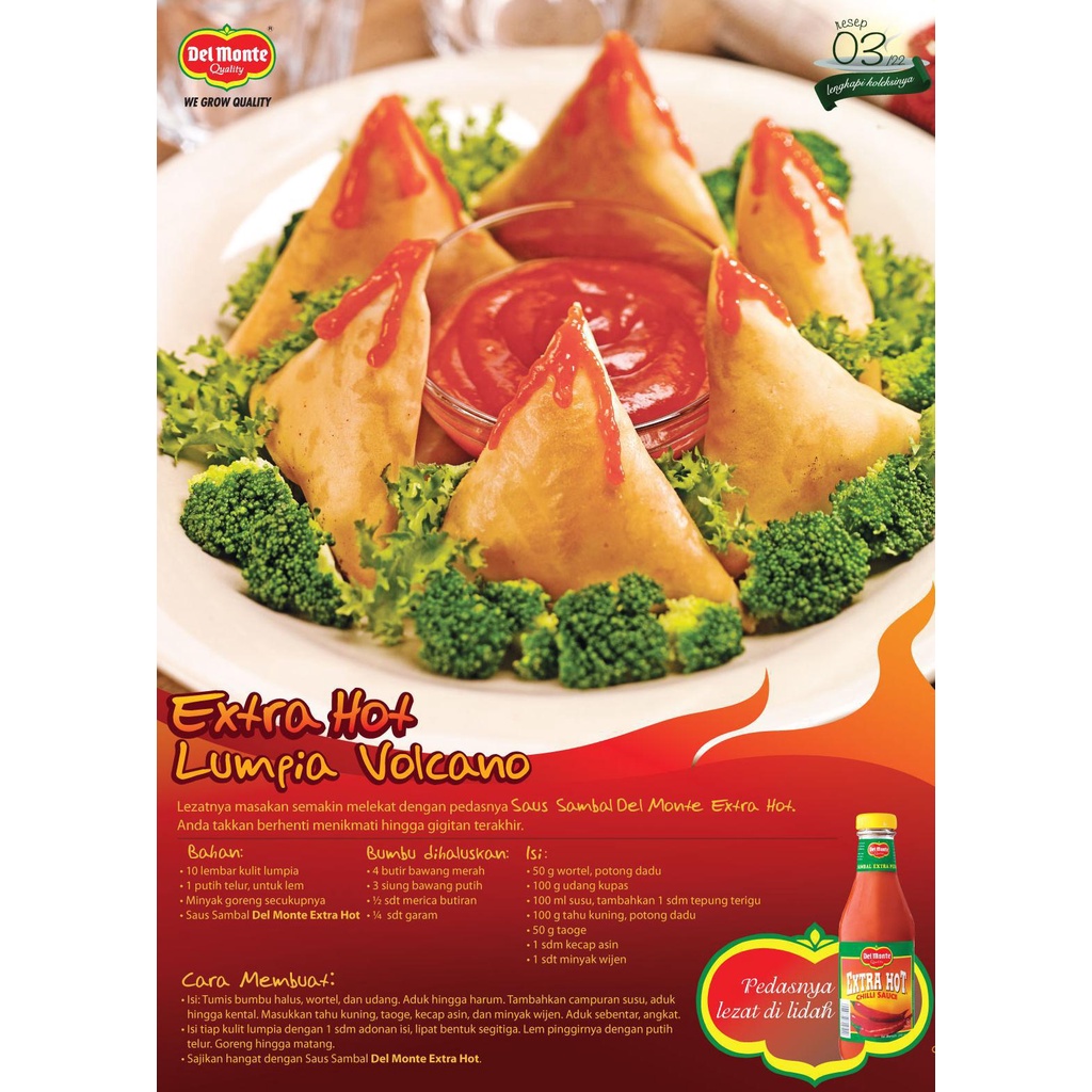 Del Monte DelMonte / Saus Saos Sambal CABE CABAI POUCH REFILL / 1kg 1 kg 1000gr 1000 gr