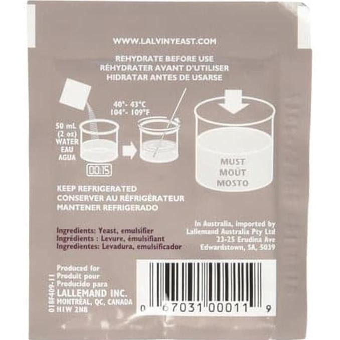 ANGZCOMMERZ Ragi Pembuat Minuman Lalvin EC-1118 Dried Wine Yeast