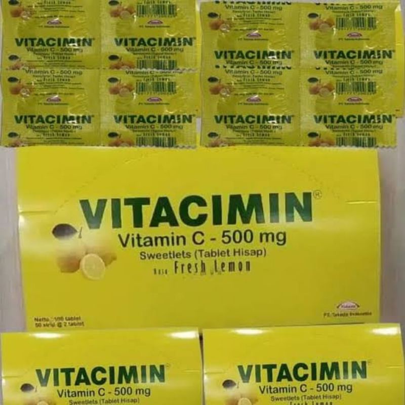 Vitacimin C - 500 mg 1 Box - Vitacimin C 500mg Lemon
