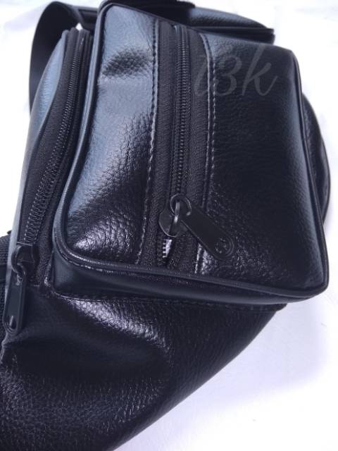 Waist bag pincang kulit