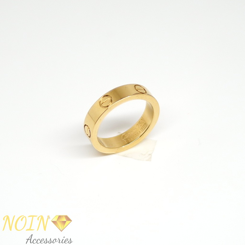 Cincin Titanium Wanita  Simple Elegan Polos - Aksesoris Wanita
