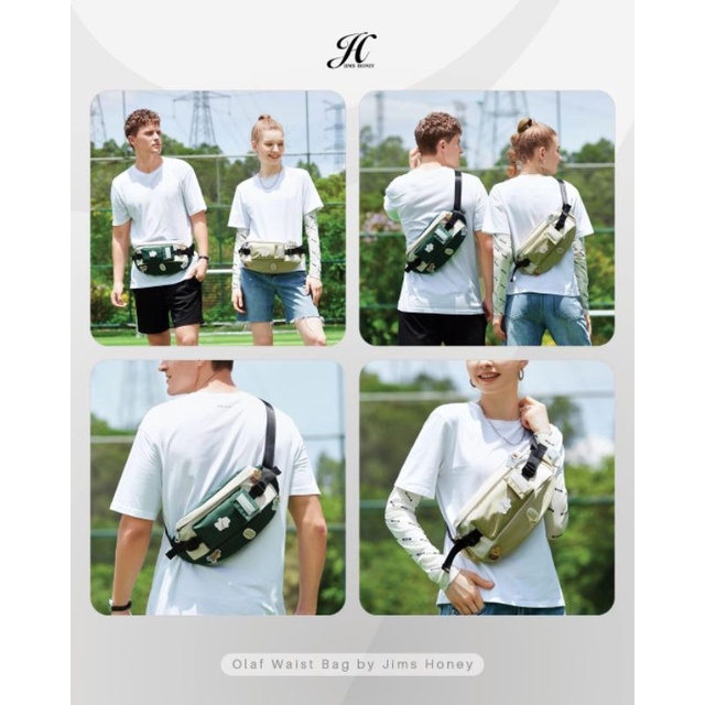 OLAF WAIST BAG JIMS HONEY ORI TAS PINGGANG WANITA PRIA COUPLE IMPOR FASHION CEWE KOREA KULIAH KERJA MURAH