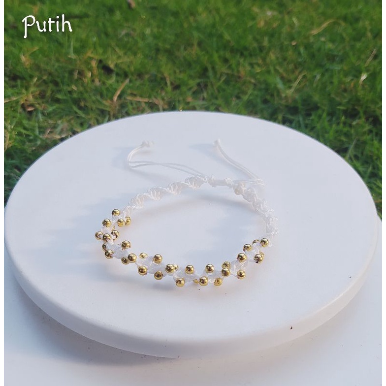 Gelang Premium Rajut Mutiara Anti Air