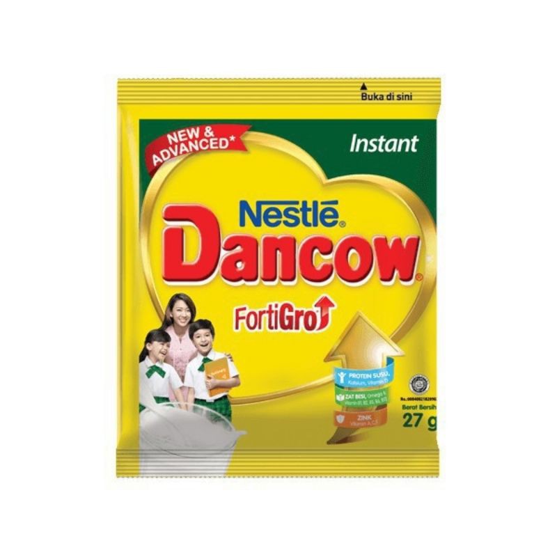 

Dancow Fortigro 27gr, Susu Dancow putih Sachet 27gr, Dancow Renteng