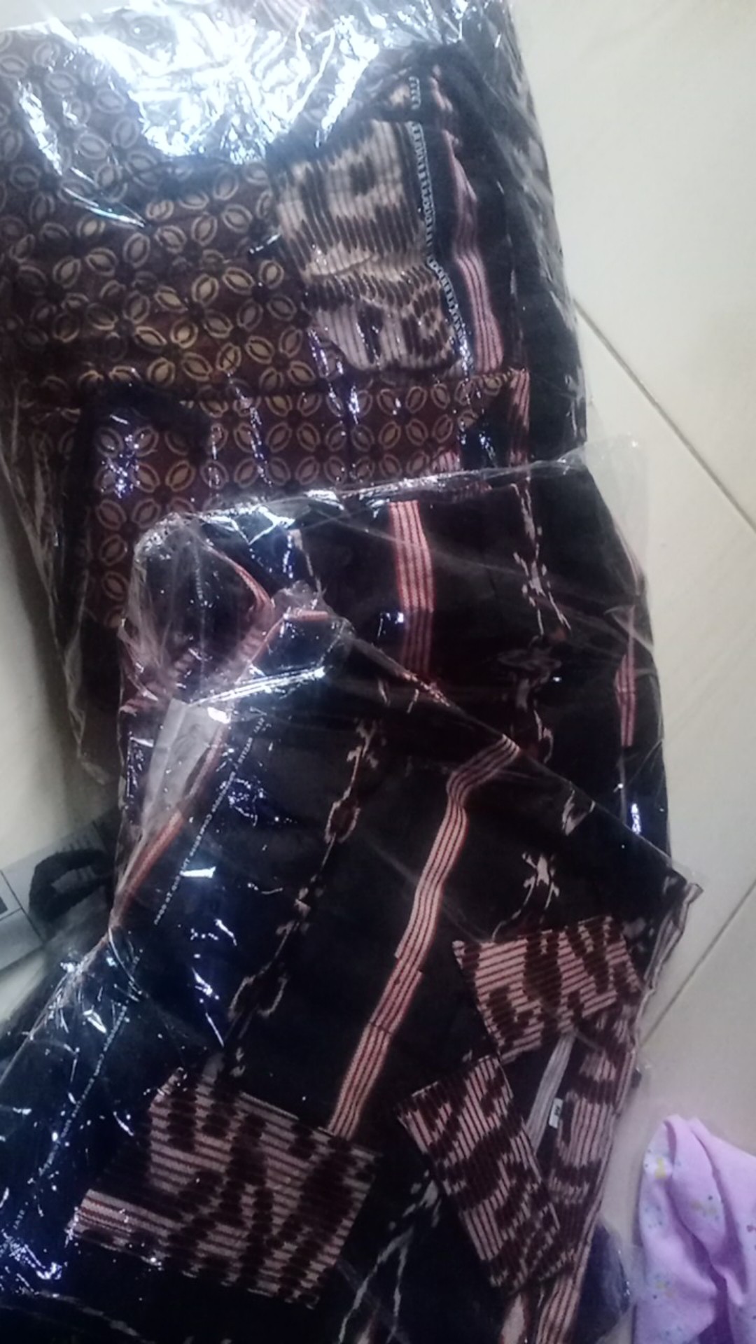 Batik Couple Keluarga Sania Ruffle Ori Ndoro Jowi Dnt Motif Songket Coklat