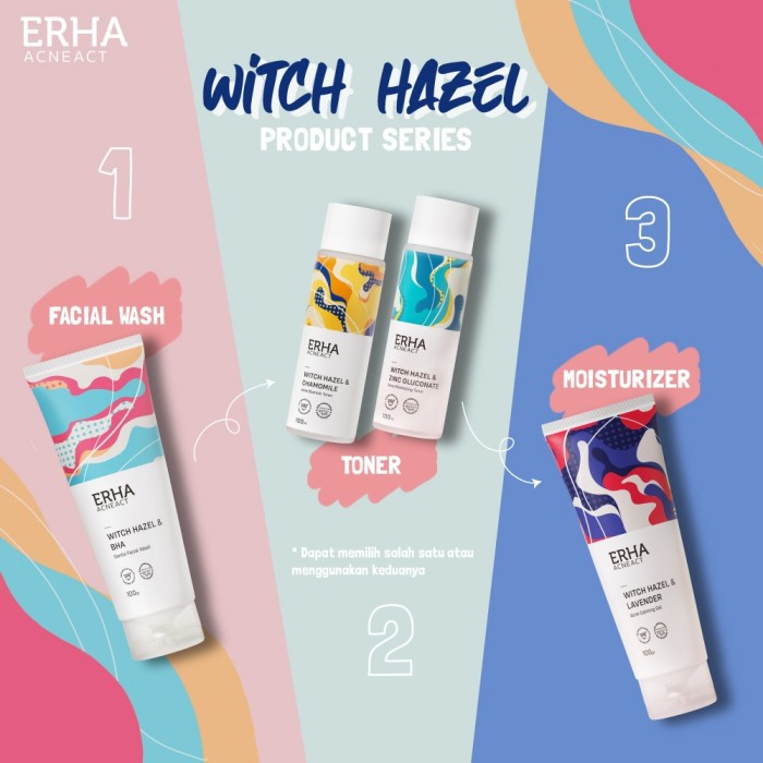 ERHA Toner Wajah Jerawat Acneact Witch Hazel Acne Blemish Toner pH Balance