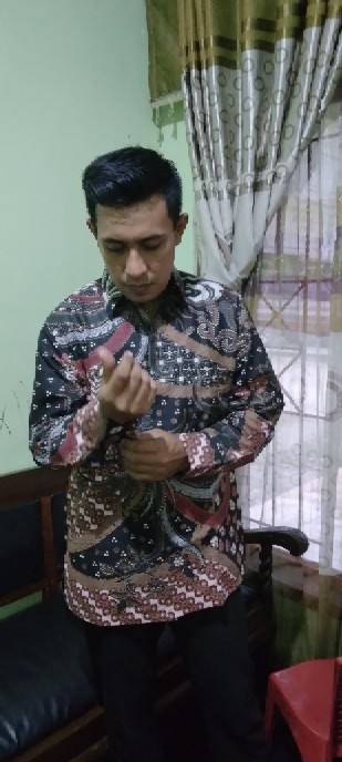 Baju Batik Lengan Panjang Kemeja Batik Solo Premium Slimfit  Modern Pria Batik Aluna Asd-027