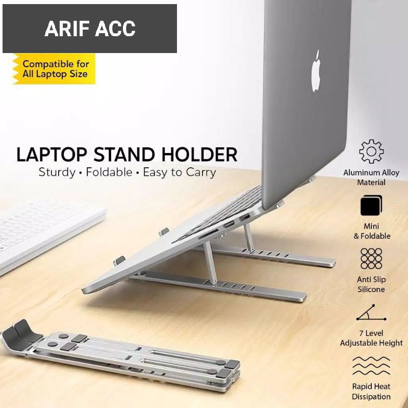 stand leptop holder leptop sandaran leptop dudukan leptop meja leptop