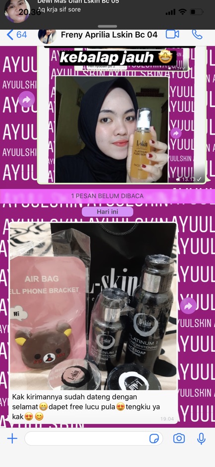 Lskin Platinum 1+  Paket Skin Care Perawatan Wajah Menghilangkan Jerawat Dan Pemutih Wajah-7