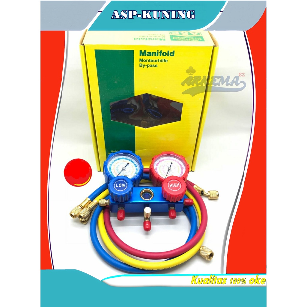 MANIFOLD DOUBLE TEKANAN TINGGGI R32 &amp; R410 PREMIUM CLASS | ANALISER , ANALIZER , MANIFOL , MANIPOL