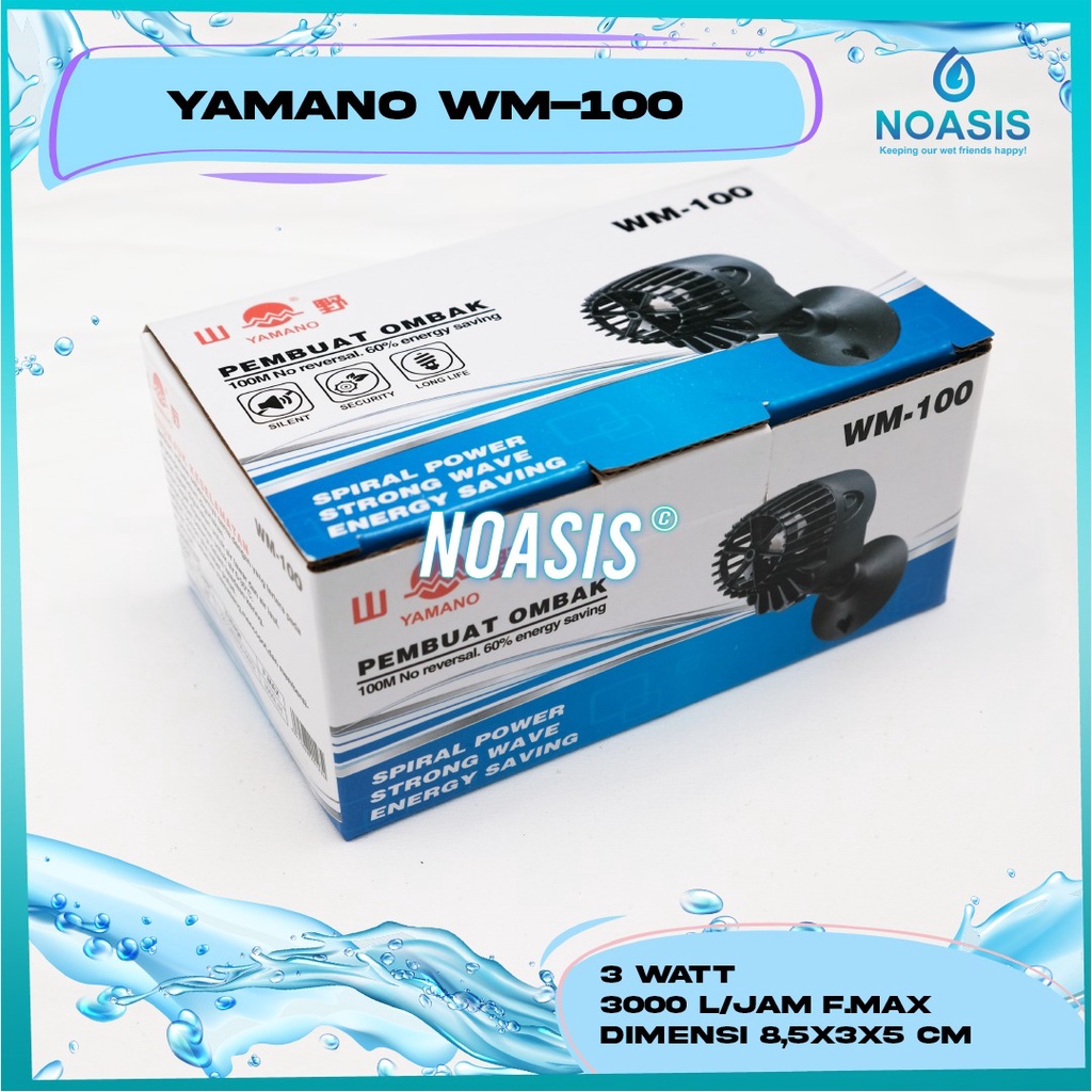 NOASIS WAVE MAKER AQUARIUM YAMANO ROSSTON WM 100 WM -100 PEMBUAT GELOMBANG