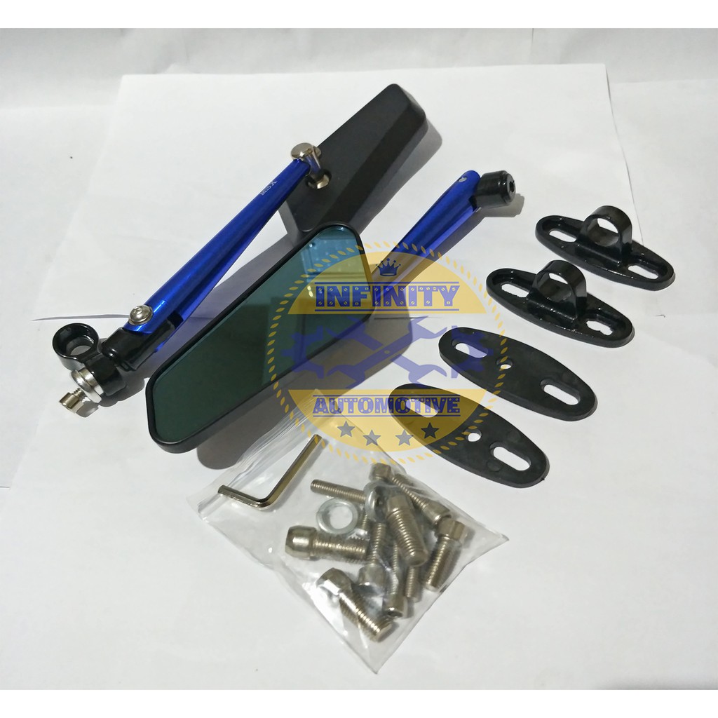 Kaca Spion circuit sircuit cnc mirror blue kaca biru Nmax Aerox Pcx Vario Ninja cbr r15 dll 3188-3-BIRU