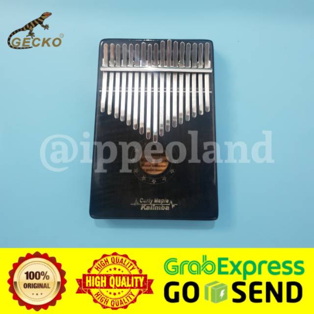 GECKO Kalimba - MC-B (Curly Maple) + FREE BONUS