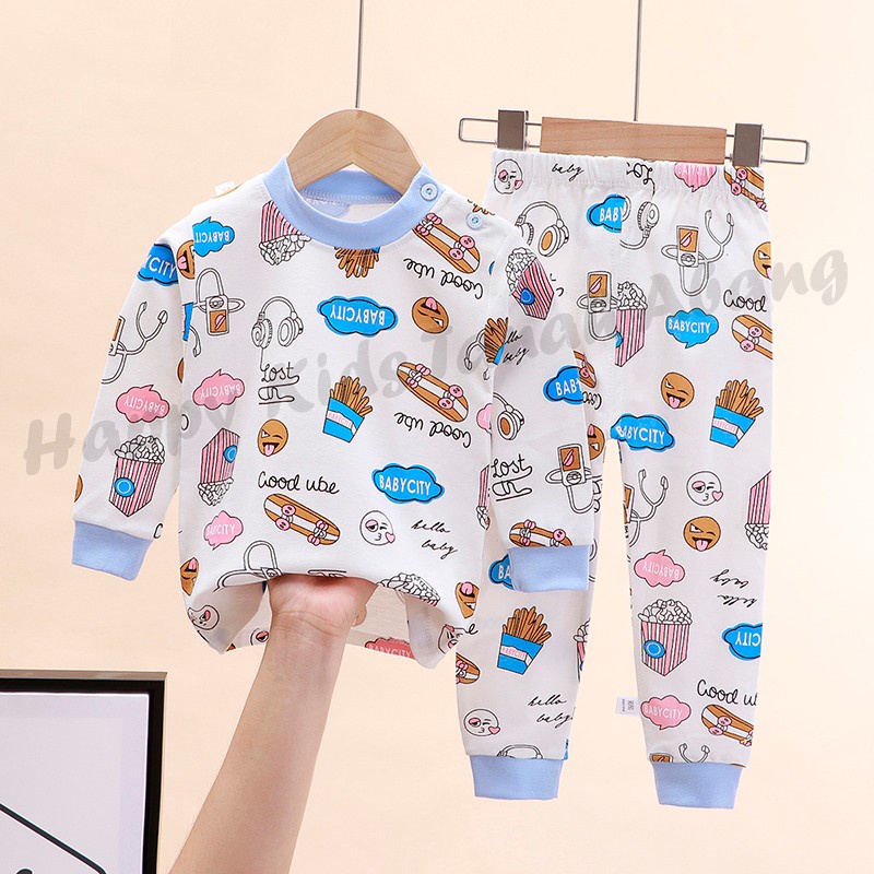 SETELAN BAJU TIDUR ANAK LENGAN PANJANG 0-6TAHUN