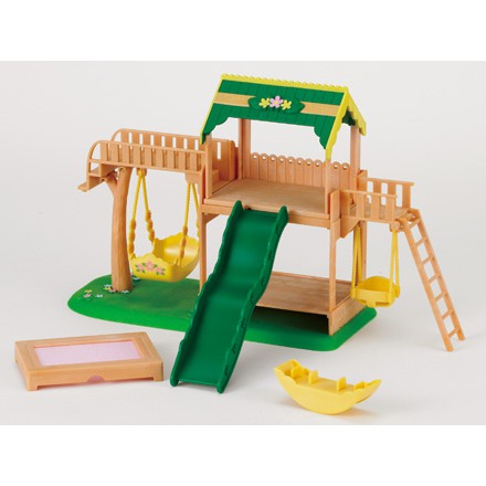 SYLVANIAN FAMILIES ORIGINAL 2241 - GARDEN PLAYGROUND (RARE)