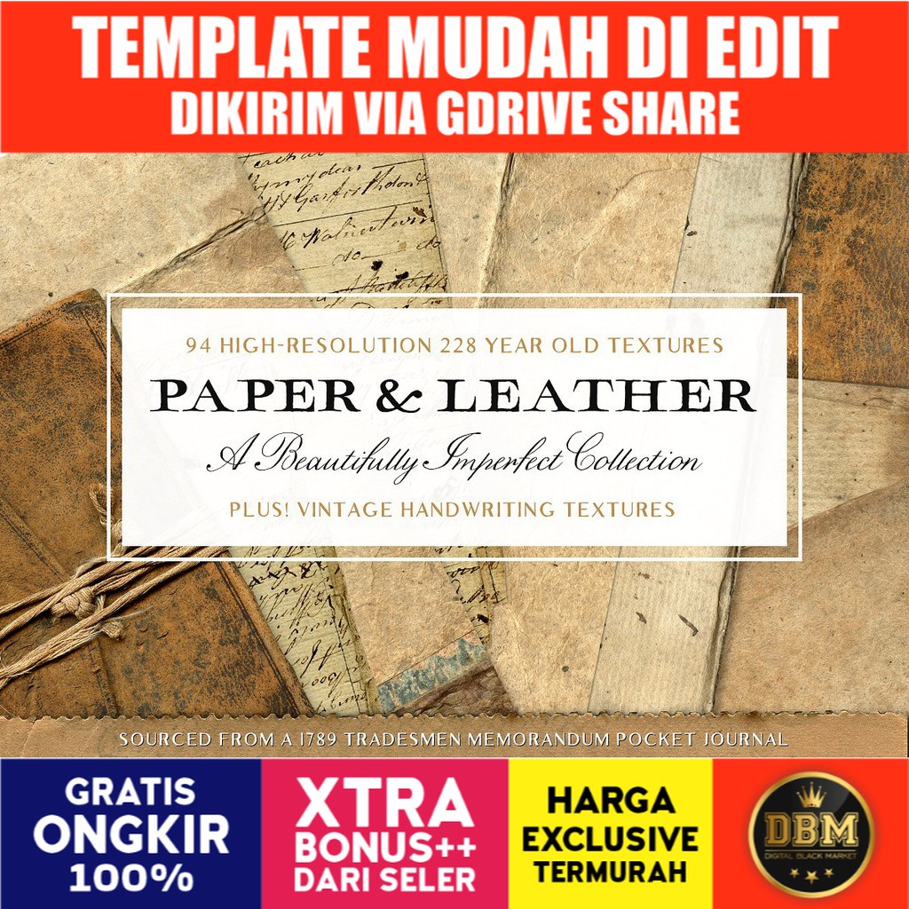 94 Vintage Leather &amp; Paper Textures - JPEG Ultra HD