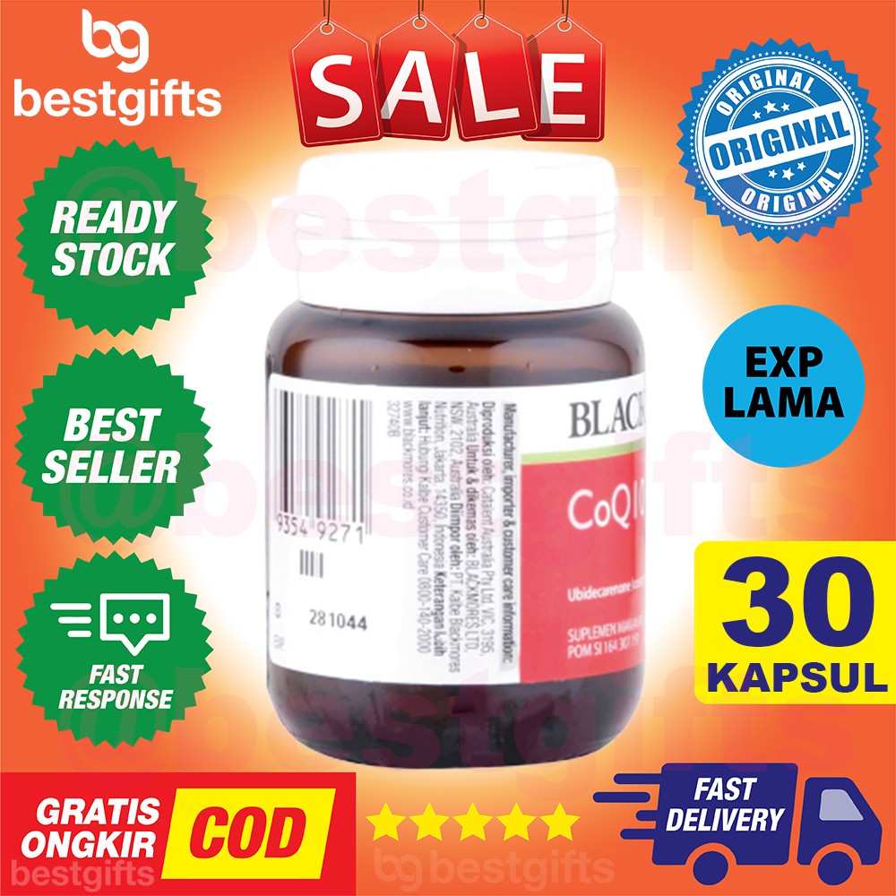 BLACKMORES COQ10 COENZYME CO Q10 Q 10 75MG 75 MG JANTUNG - 30 KAPSUL