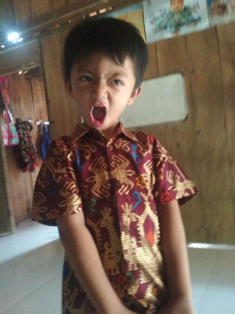 Batik Couple Keluarga Maura Gamis Prodo Modern Seragam Gayatri Kerja Sania Ori Ramadhani Rafa Family