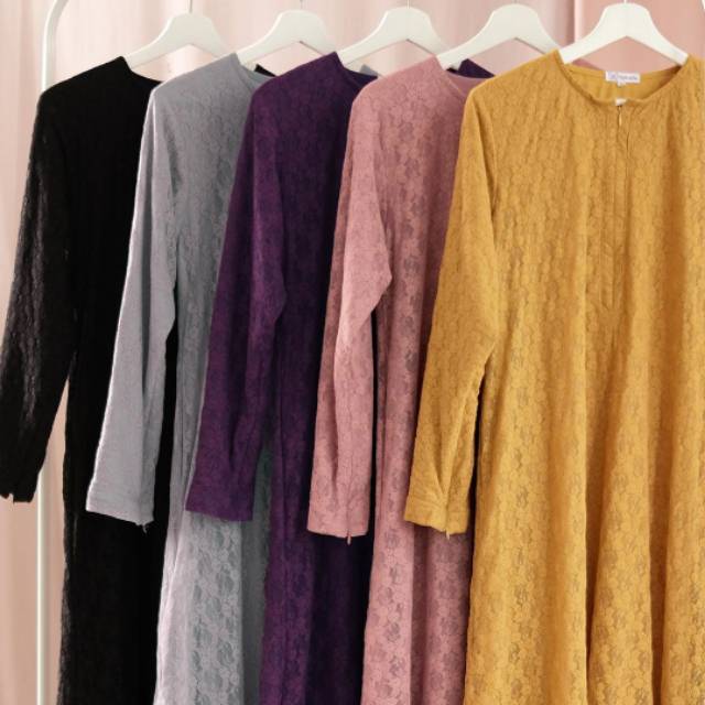 Gamis Safwa Brokat by HIJAB ALILA