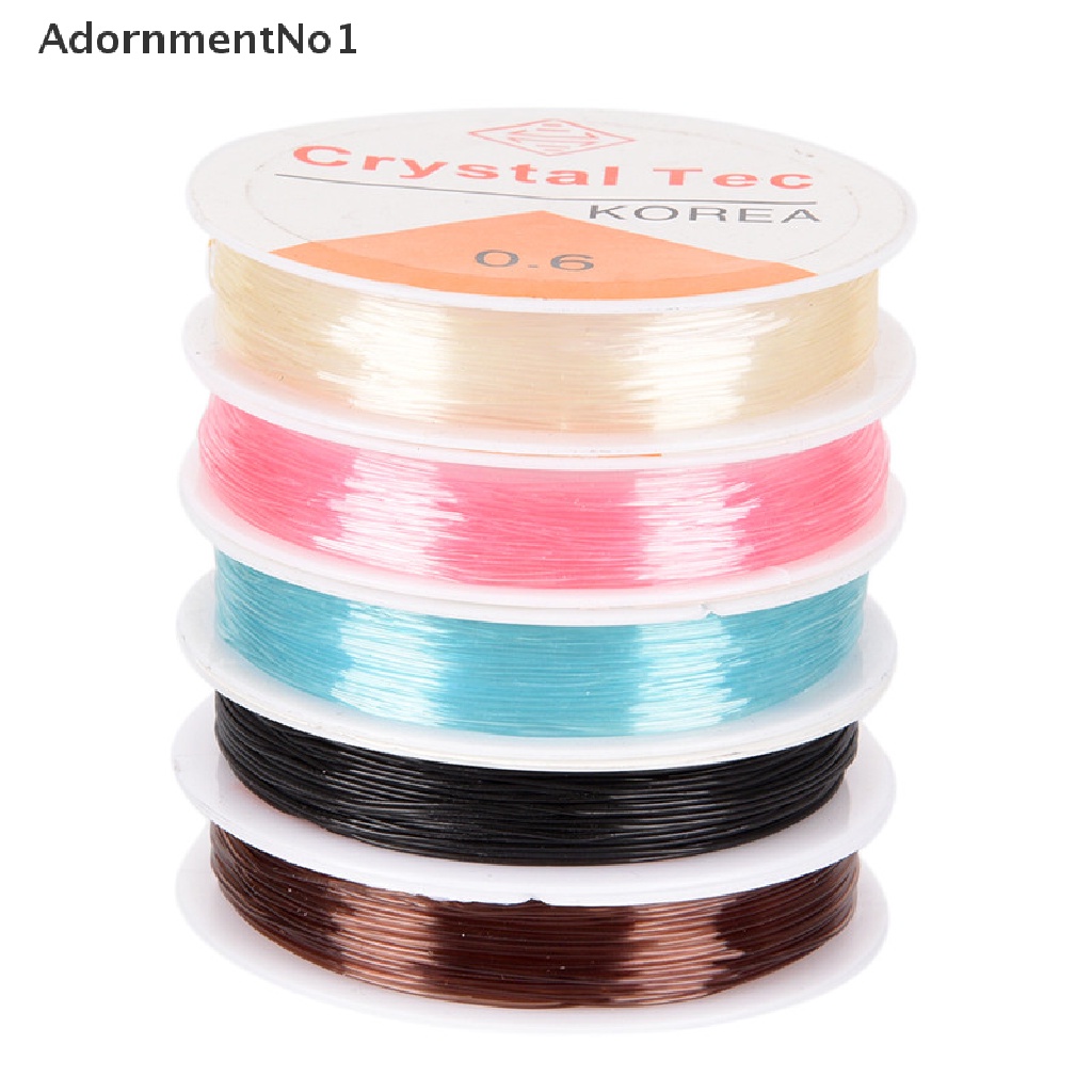 (AdornmentNo1) 1 Rol Benang Elastis 0.6mm Untuk Membuat Perhiasan