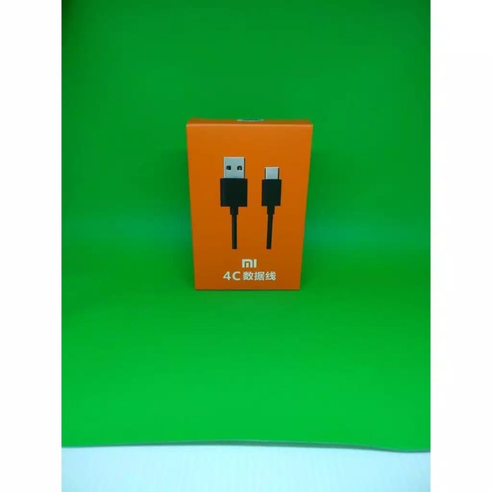 Kabel Data Type C Xiaomi Original 2A fast charging Logo petir