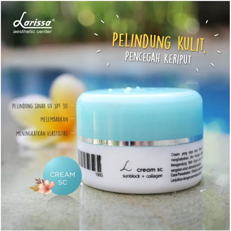 Jual Larissa Cream SC (Sunscreen + Collagen) Shopee Indonesia