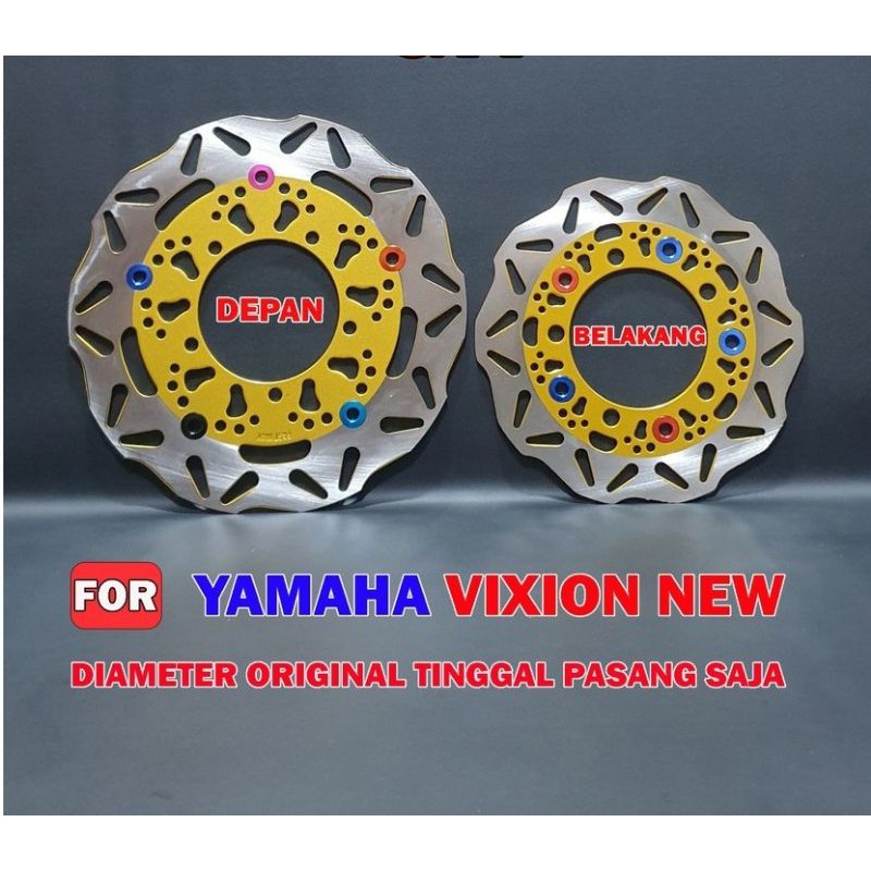 &lt;Promo&gt; piringan set vixion depan belakang monel vixion new-old-nvl-nva-dll