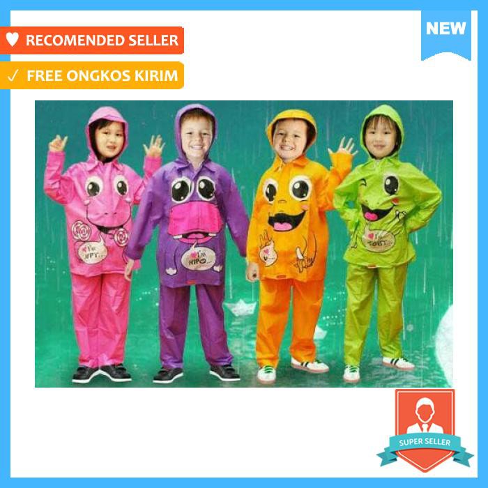 Jas Hujan Setelan Jaket Celana Anak Anak Kido