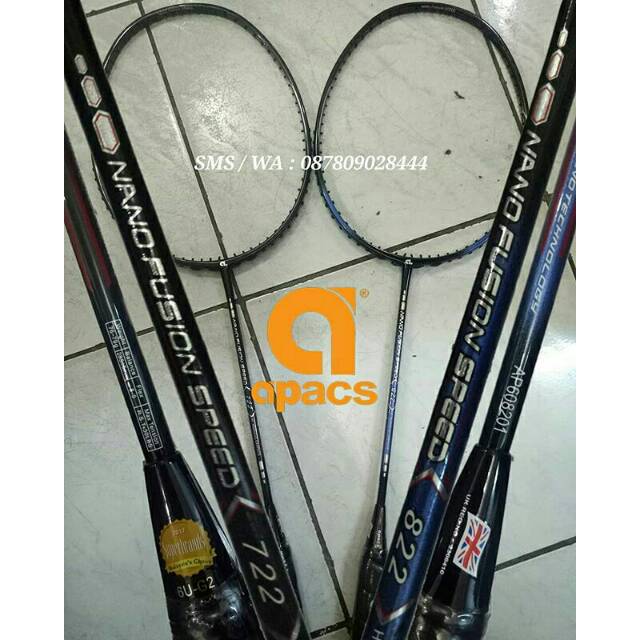 Raket Badminton Apacs Nano Fusion Speed 722 / 822 Original 100%