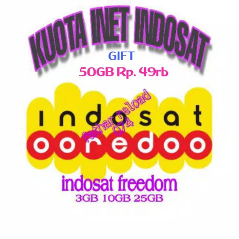Kuota 100gb 50GB data indosat freedom 4gb 10gb 18gb 25gb unlimited internet