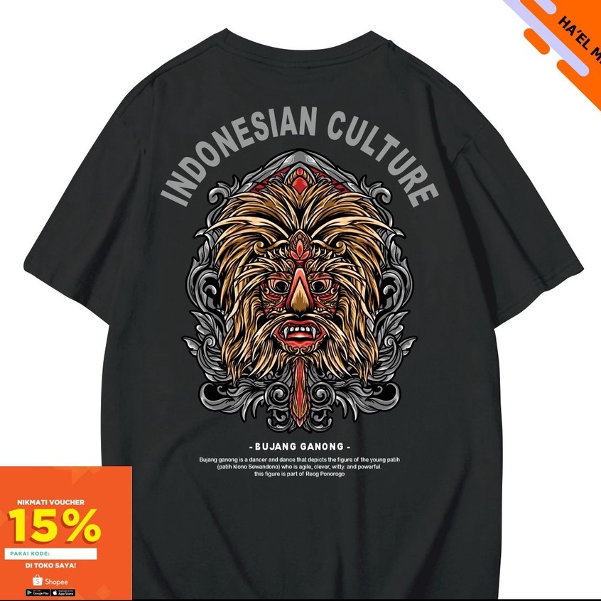 Kaos T -Shirt Jumbo Big Size XXXXXXL Kaos Pria Bujang Ganong Kaos Reog Jaranan All Size