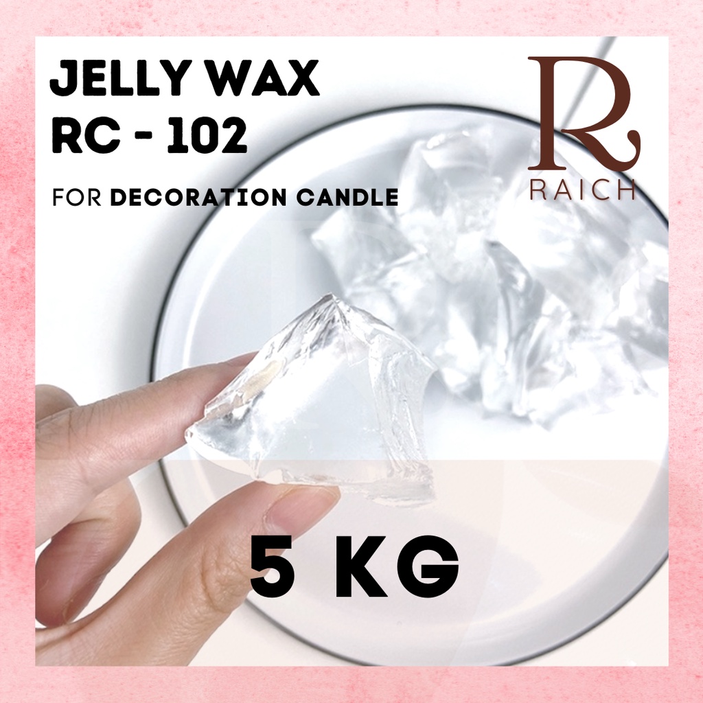 Raw Jelly Wax Gel 5KG Kristal Cyrstal Clear Bening Tembus Pandang Lilin Kerajinan Tangan DIY Candle Transparan