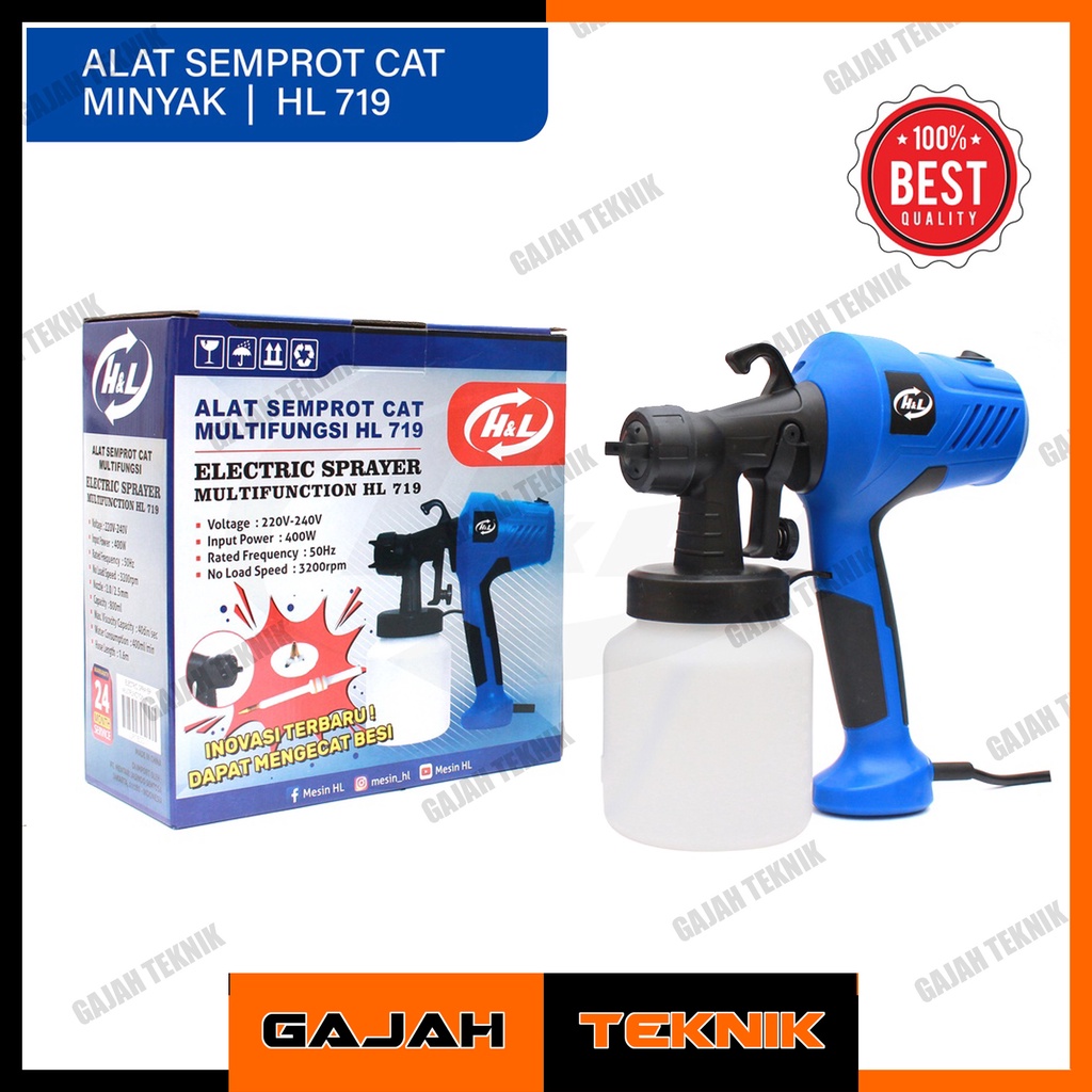 

HL Electric Sprayer 719 / Alat Semprot Cat Minyak Elektrik