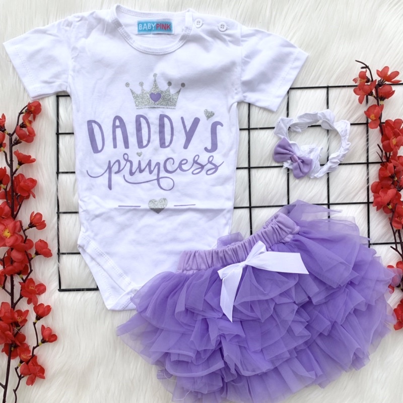 Baju setelan jumper rok bandana anak perempuan fashion bayi cewek baby girl murah -dad