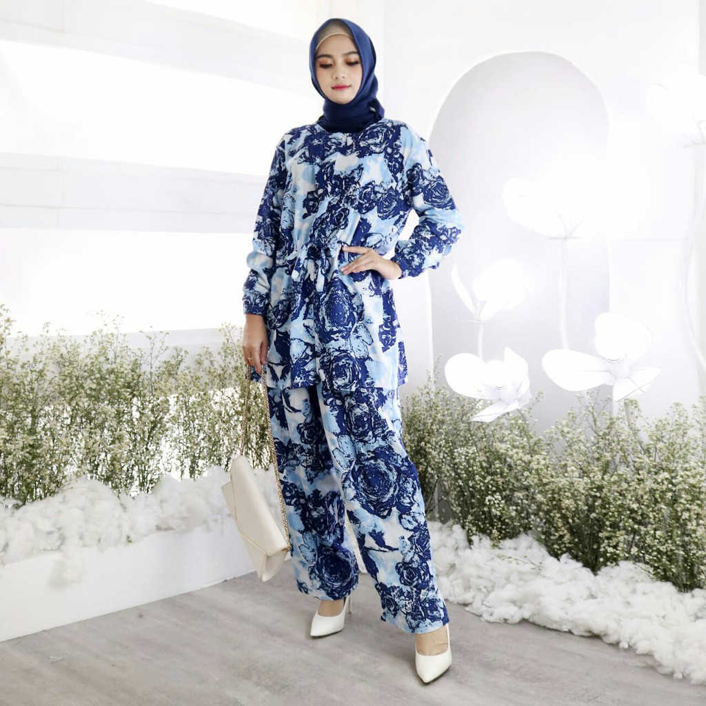 BAJU SETELAN MUSLIM WANITA LODIE MATT RAYON REAL PIC