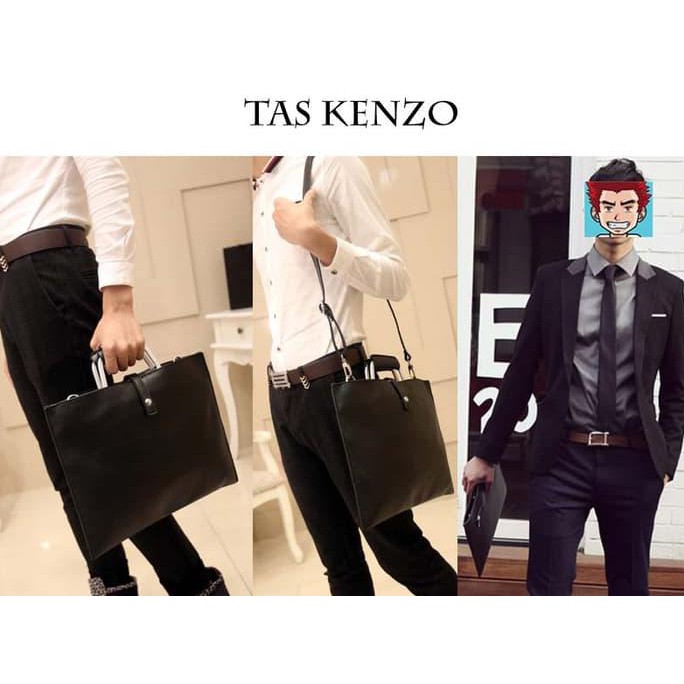 Tas Pria Kenzo 3 In 1 (Bs Jd Tas Selempang, Tas Jinjing, Tas Clutch) Berkualitas
