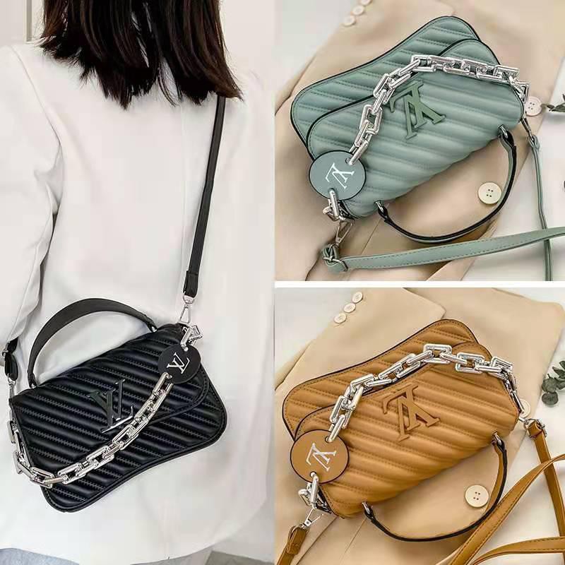 BJ15477 - BLACK/BLUE/GREEN/KHAKI/PINK/RED/WHITE/YELLOW - TAS SLEMPANG HANDBAG TALI RANTAI TAS WANITA FASHION IMPORT MODIS ELEGAN TERMURAH TERLARIS TERBARU BAGSTORE JAKARTA TAS BATAM ELJ5477